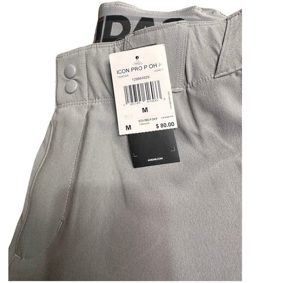 Adidas Icon Pro Baseball Pant Men’s Size M with 33” Inseam - Picture 6 of 7